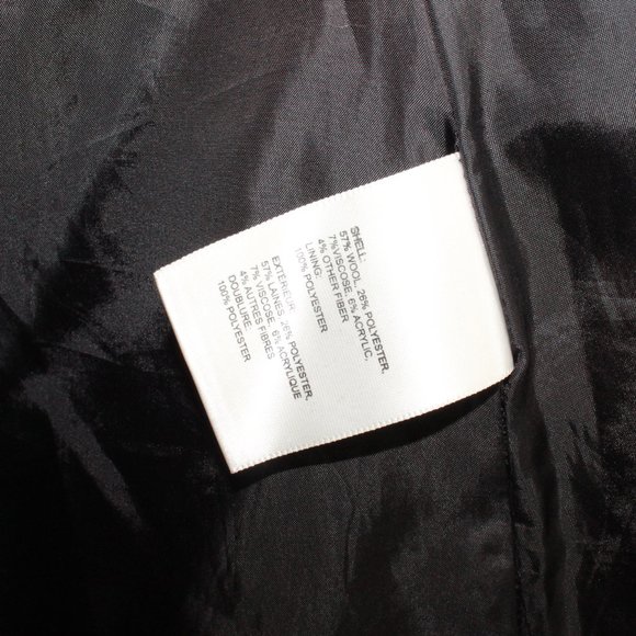 LAUNDRY by Shelli Segal Belted Peacoat Jacket Sz M - Picture 11 of 12